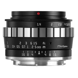 TTArtisan APS-C 23mm F/1.4 MFT Black+Silver OUTLET