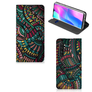 Xiaomi Mi Note 10 Lite Hoesje met Magneet Aztec