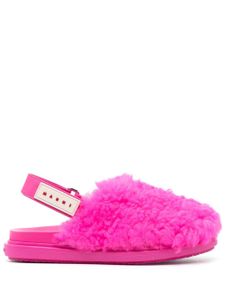 Marni mules en fourrure - Rose