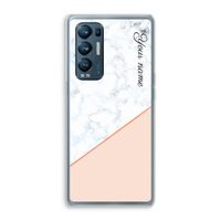 Marmer in stijl: Oppo Find X3 Neo Transparant Hoesje