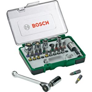 Bosch Accessoires 27-delige ratelset en Schroevendraaier - 2607017160