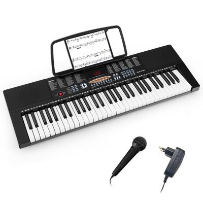 61-Toetsen Elektronisch Keyboard Draagbare Digitale Piano 300 Ritmes 300 Klankkleuren 50 Demo's 3 Lesmodi LED-Display Dubbel Keyboard
