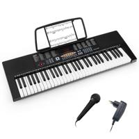 61-Toetsen Elektronisch Keyboard Draagbare Digitale Piano 300 Ritmes 300 Klankkleuren 50 Demo's 3 Lesmodi LED-Display Dubbel Keyboard