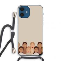 Girls girls girls: iPhone 12 mini Transparant Hoesje met koord
