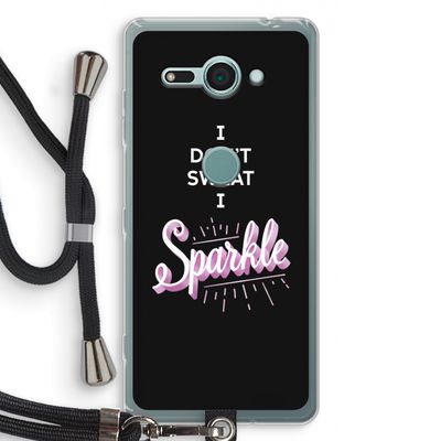 Sparkle quote: Sony Xperia XZ2 Compact Transparant Hoesje met koord