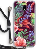 Papegaaien: Samsung Galaxy J3 (2017) Transparant Hoesje met koord