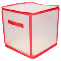 Kerst opbergbox - 31 x 31 x 31 cm - voor 27x kerstballen - opruimen/opbergen