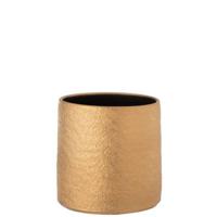 J-Line bloempot Gatsby - keramiek - goud - large - Ø 24 cm