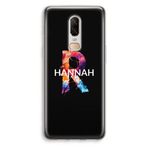 Abstract Spectrum: OnePlus 6 Transparant Hoesje