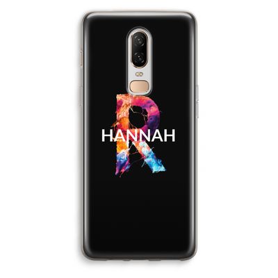 Abstract Spectrum: OnePlus 6 Transparant Hoesje