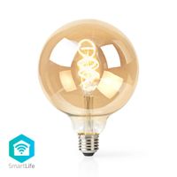 Nedis WIFILT10GDG125 Wi-fi Warm Tot Koel Wit Led Filamentlampgedraaid E27 G125 5,5 W 350 Lm - thumbnail