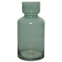 Groene vazen/bloemenvaas 6 liter van glas 15 x 30 cm - Vazen - thumbnail