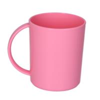 Plasticforte onbreekbare Drinkbekers - kunststof - 350 ml - roze - kinderen - camping