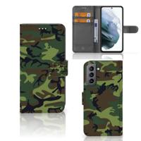 Samsung Galaxy S21 FE | Telefoon Hoesje | Army Dark