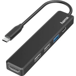 Hama USB-C dockingstation Geschikt voor merk: Universeel Incl. laadfunctie, USB-C Power Delivery