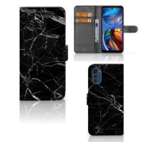 Motorola Moto E32 | Moto E32s | Bookcase | Marmer Zwart - Origineel Cadeau Vader Motorola Moto E32 | Moto E32s | Bookcase | Marmer Zwart - Origineel Cadeau Vader