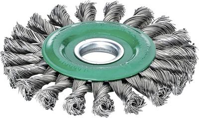 Lessmann Ronde borstel | gat d. 125 mm draaddikte 0,5 mm | RVS 14 mm | 12.500 omw/min | 1 stuk - 473811 473811