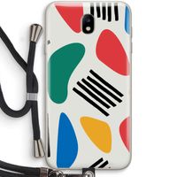 Illustratieve pop 1: Samsung Galaxy J7 (2017) Transparant Hoesje met koord