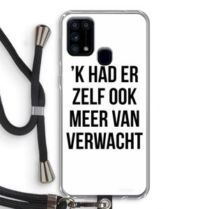 Meer verwacht: Samsung Galaxy M31 Transparant Hoesje met koord