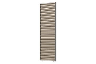 Louvre scherm verstelbaar 100 cm. - horizontaal - Houtlook zand