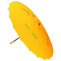Chinese paraplu oranje/geel 50 cm   -