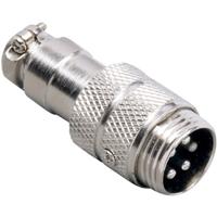 BKL Electronic 0206002 Miniatuur-DIN-connector Stekker, recht Aantal polen: 5 Zilver 1 stuk(s)
