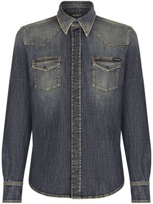 Dolce & Gabbana chemise en jean - Gris