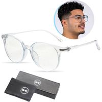 LC Eyewear Computerbril - Blauw Licht Bril - Blue Light Glasses - Beeldschermbril - Unisex - Transparant Blauw - thumbnail
