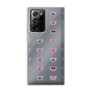 Smiley watermeloenprint: Samsung Galaxy Note 20 Ultra / Note 20 Ultra 5G Transparant Hoesje