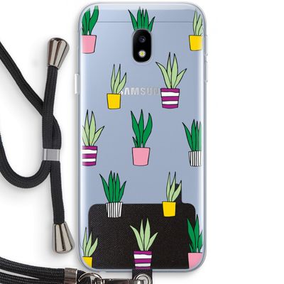 Sanseveria: Samsung Galaxy J3 (2017) Transparant Hoesje met koord