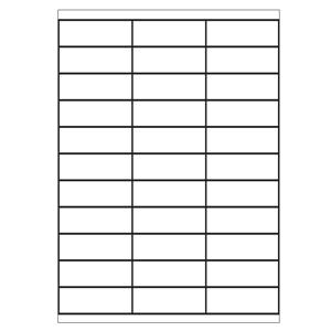 A4 etiketten 70 x 25,4 mm wit 100 vel huismerk