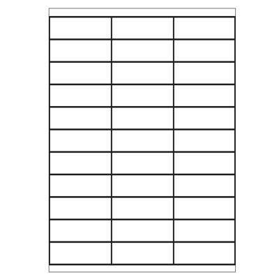 A4 etiketten 70 x 25,4 mm wit 100 vel huismerk