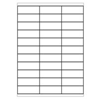 A4 etiketten 70 x 25,4 mm wit 100 vel huismerk