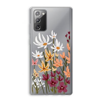 Painted wildflowers: Samsung Galaxy Note 20 / Note 20 5G Transparant Hoesje