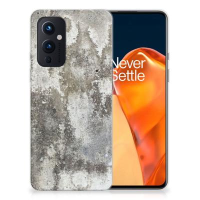 OnePlus 9 | TPU | Siliconen hoesje | Beton Print