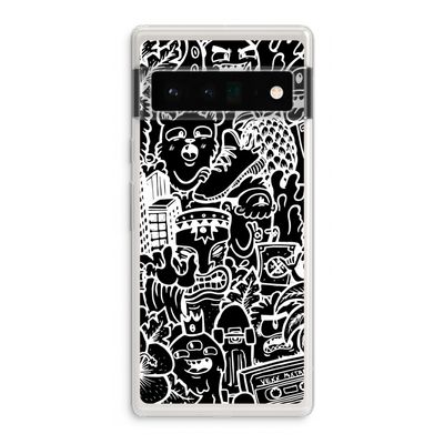 Vexx Black Mixtape: Google Pixel 6 Pro Transparant Hoesje