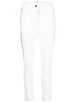 Moncler Grenoble pantalon slim à bandes contrastantes - Blanc