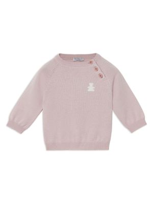 Brunello Cucinelli Kids pull en cachemire à motif graphique - Rose