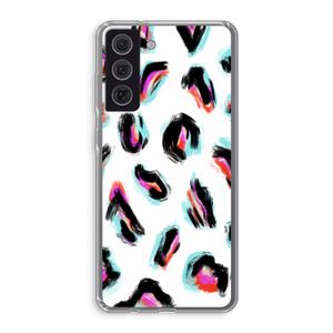 Cheetah color: Samsung Galaxy S21 FE Transparant Hoesje