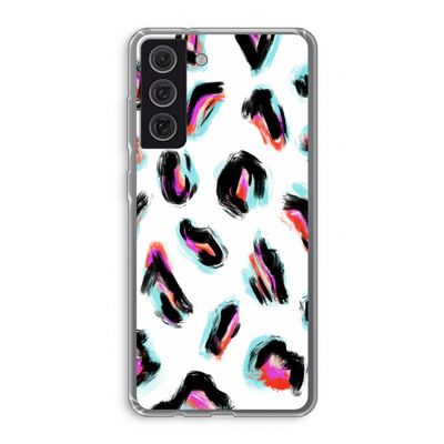 Cheetah color: Samsung Galaxy S21 FE Transparant Hoesje
