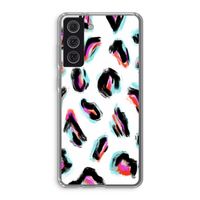 Cheetah color: Samsung Galaxy S21 FE Transparant Hoesje