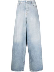 VETEMENTS jean ample à effet usé - Bleu