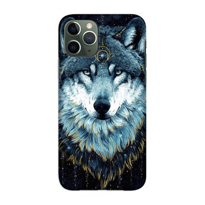 Darkness Wolf: Volledig geprint iPhone 11 Pro Hoesje