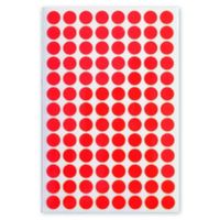 Soho etiketten rond 8 mm papier rood 3 vellen á 104 stuks - thumbnail