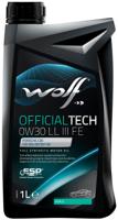 Wolf motorolie "officialtech ll iii fe" motoroil 0w30 1l off.tech ll iii fe