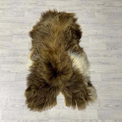 IJslander schapenvacht bruin wit 125x80cm XL