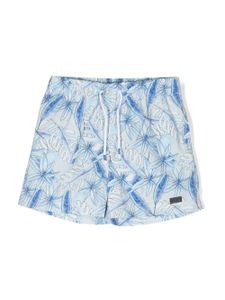 Patachou short de bain à imprimé graphique - Bleu