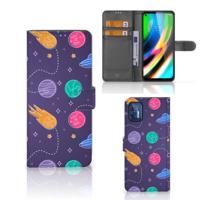Motorola Moto G9 Plus | Wallet Case | met Pasjes | Space