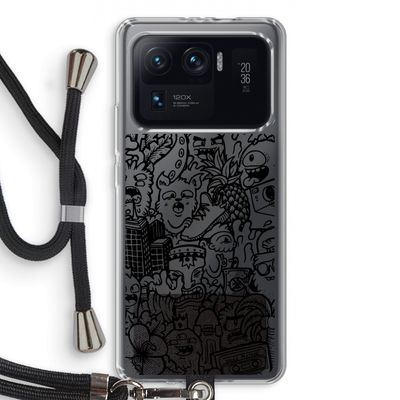 Vexx Black Mixtape: Xiaomi Mi 11 Ultra Transparant Hoesje met koord