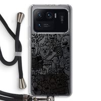 Vexx Black Mixtape: Xiaomi Mi 11 Ultra Transparant Hoesje met koord